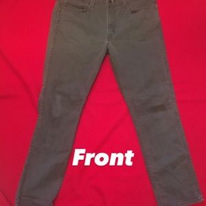 Men Levi Slim Jeans Gray